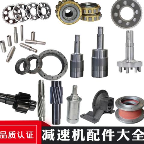 国茂泰隆摆线针轮减速机配件大全摆线轮输入出轴偏心针销套斜齿轮